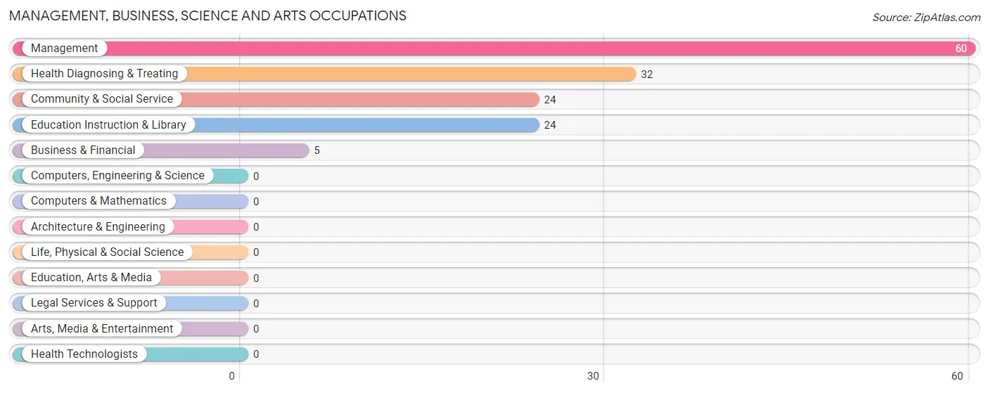 Management, Business, Science and Arts Occupations in Zip Code 24350