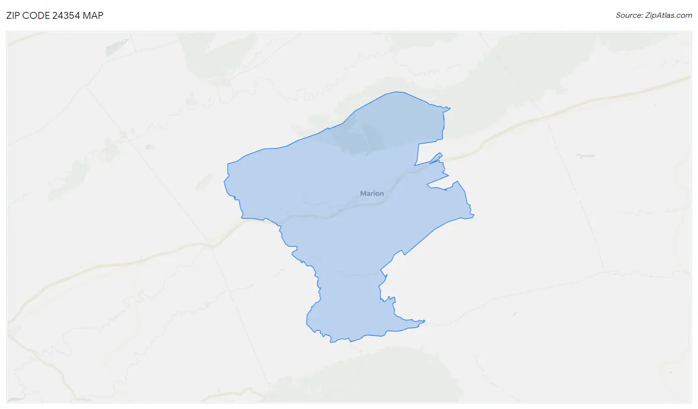 Zip Code 24354 Map