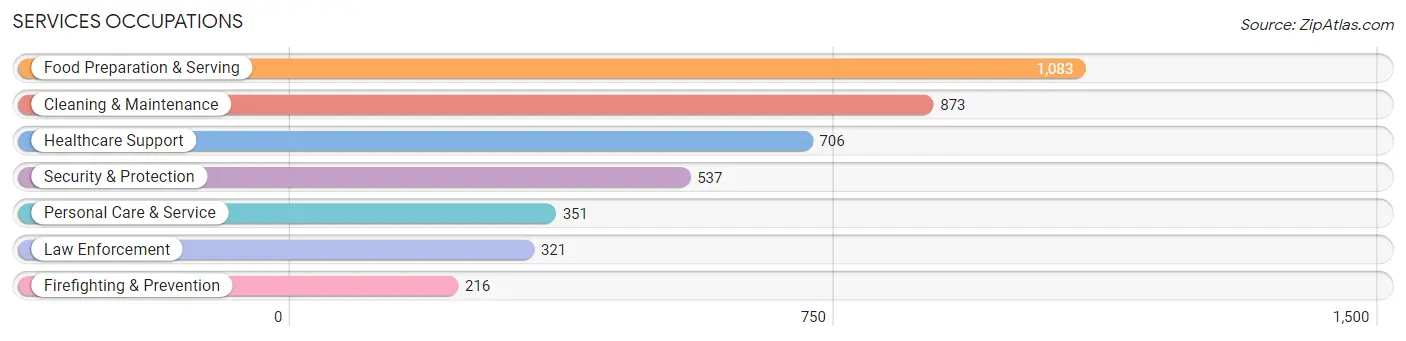 Services Occupations in Zip Code 24401