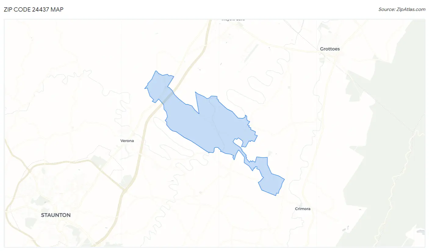 Zip Code 24437 Map