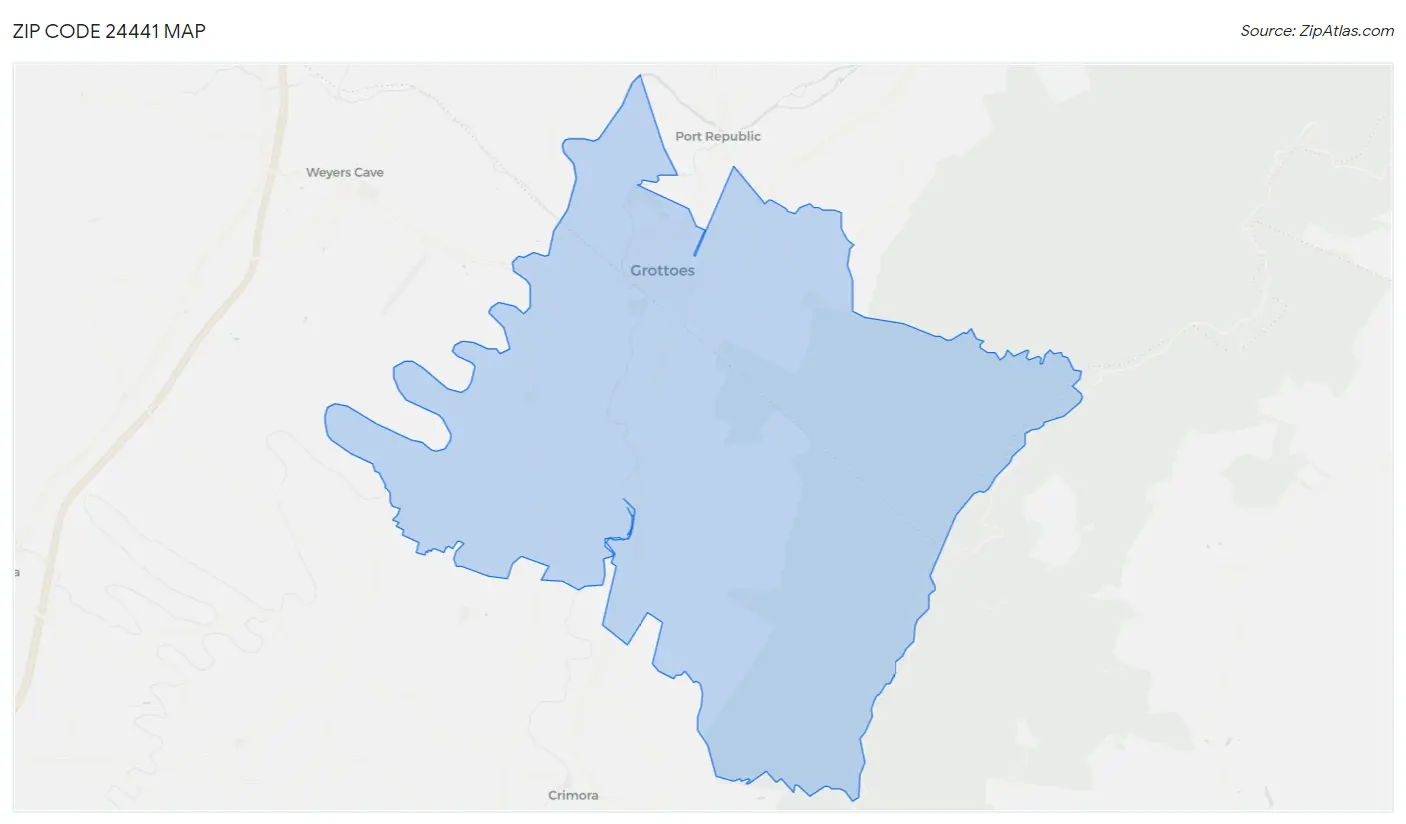 Zip Code 24441 Map