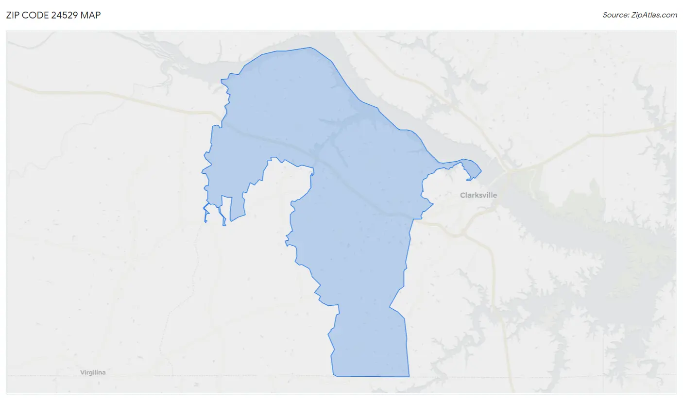 Zip Code 24529 Map