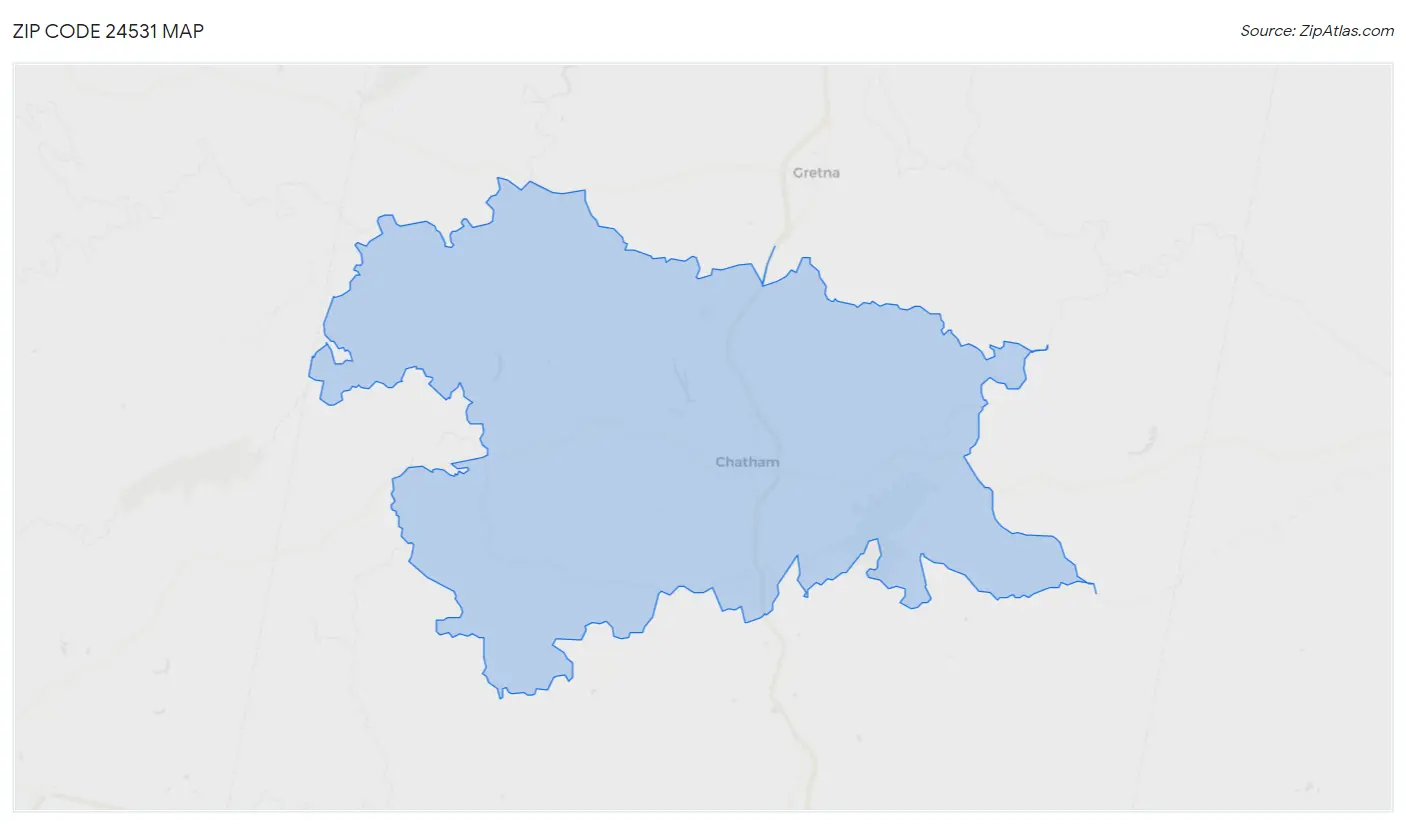 Zip Code 24531 Map