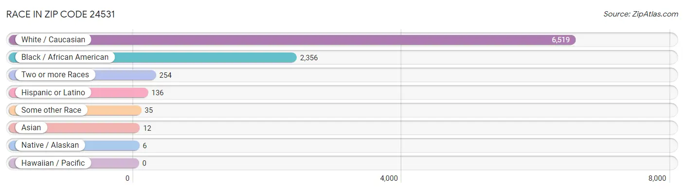 Race in Zip Code 24531