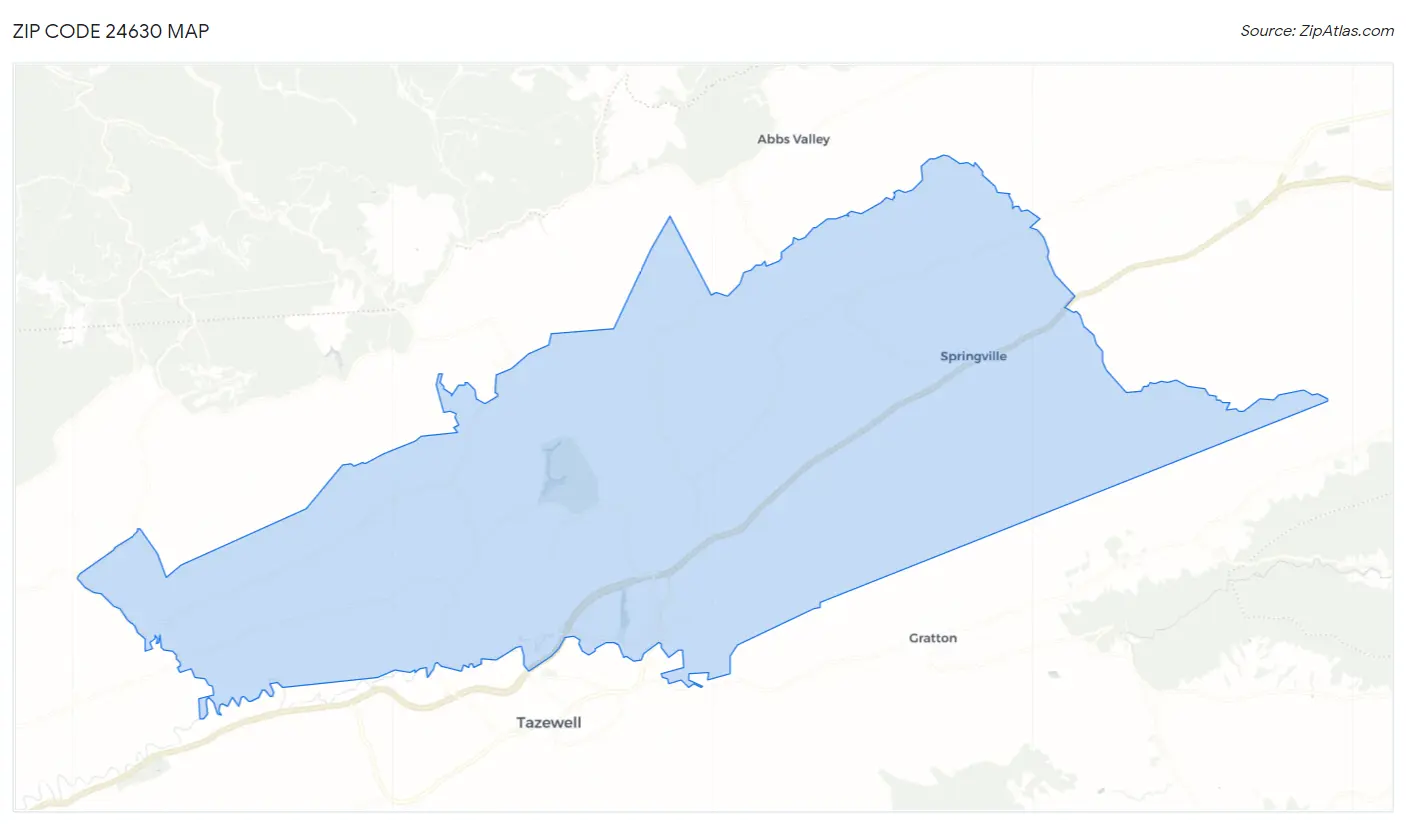 Zip Code 24630 Map