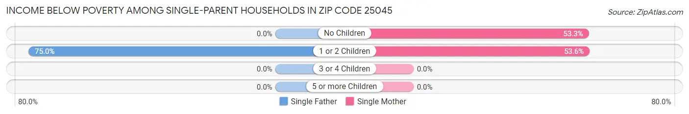 Income Below Poverty Among Single-Parent Households in Zip Code 25045