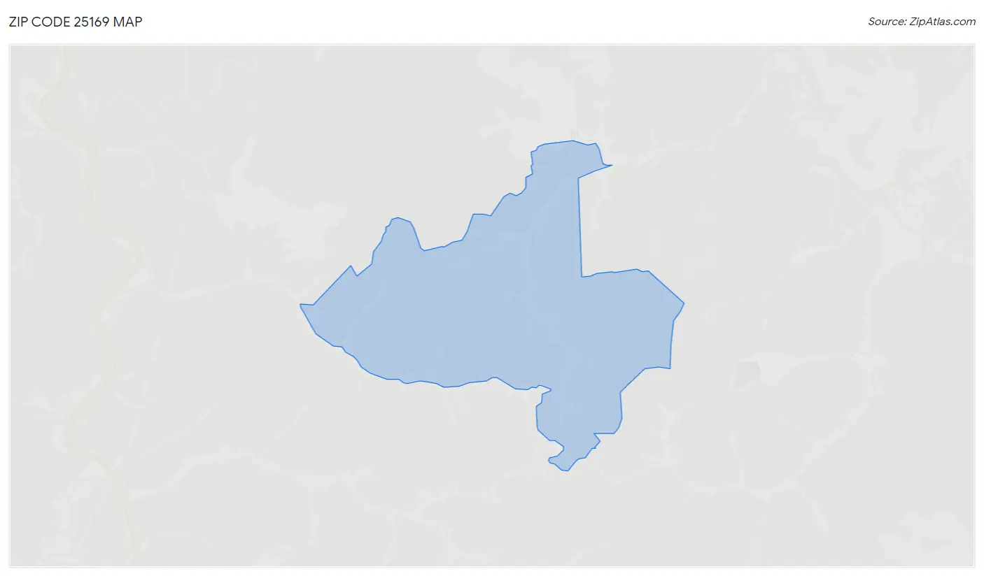 Zip Code 25169 Map