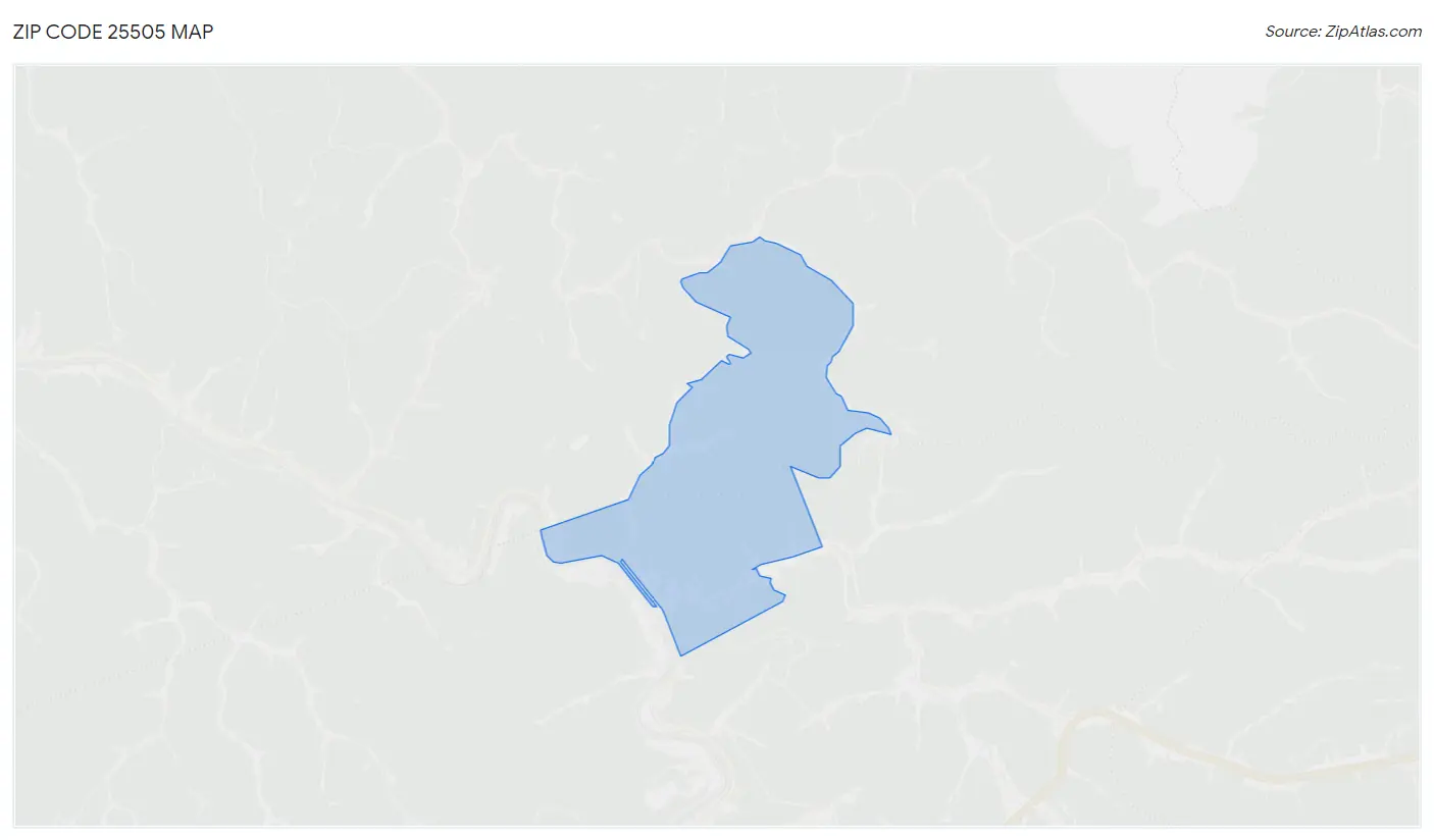 Zip Code 25505 Map