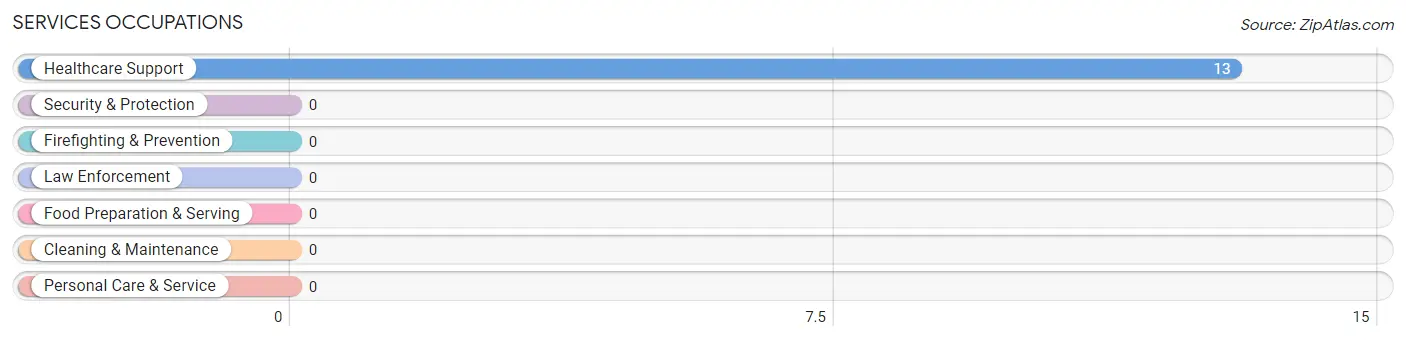 Services Occupations in Zip Code 26587