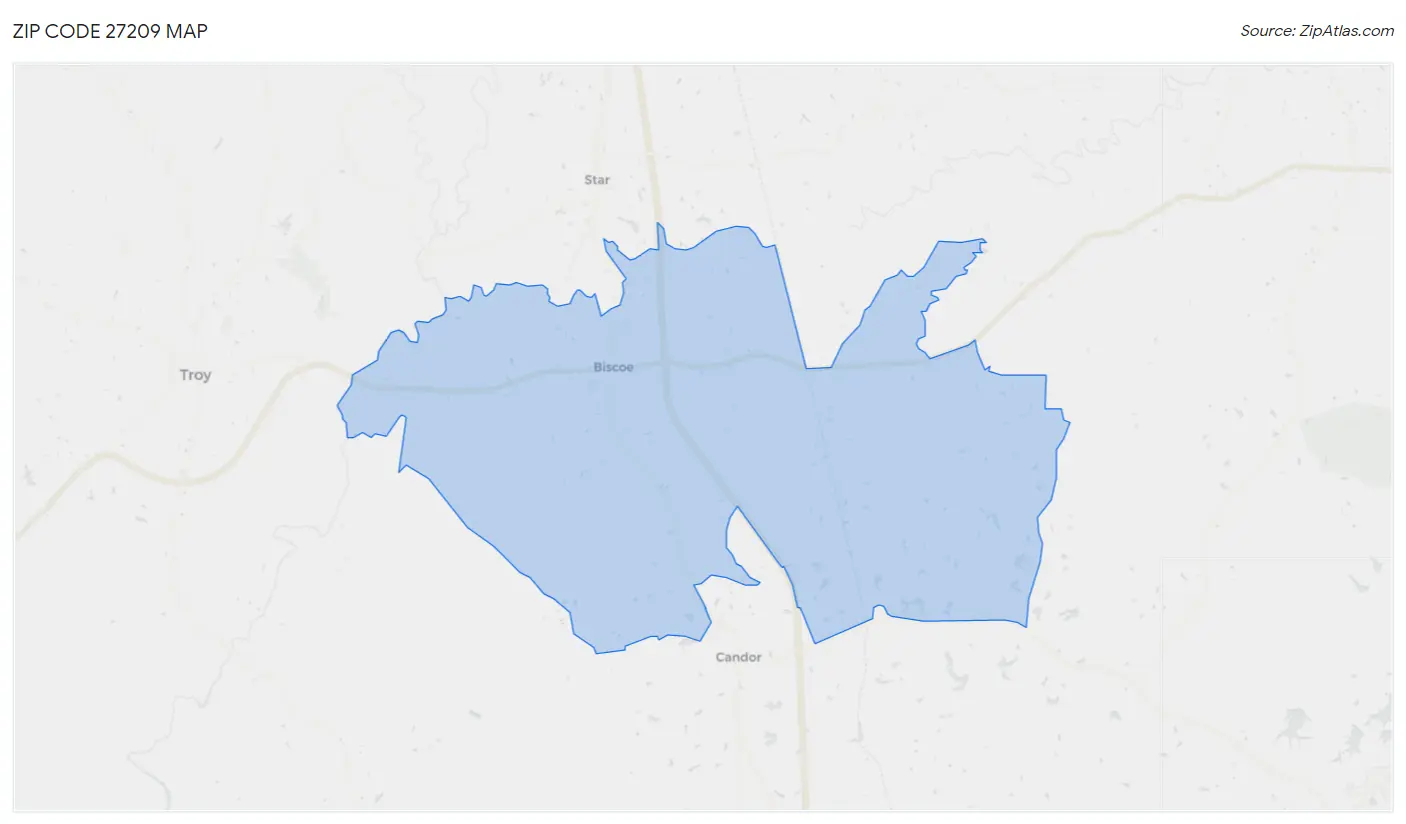 Zip Code 27209 Map