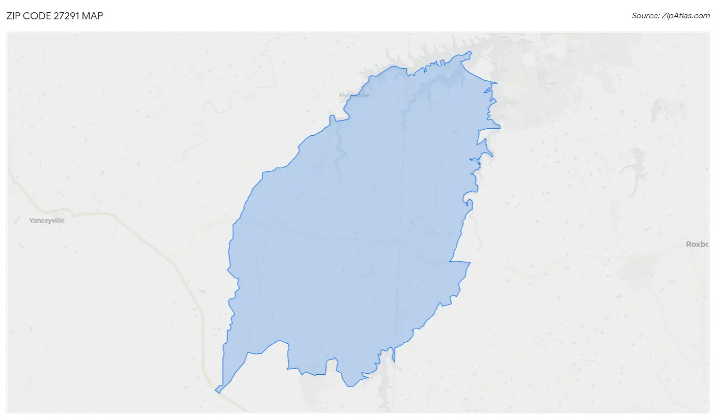 Zip Code 27291 Map