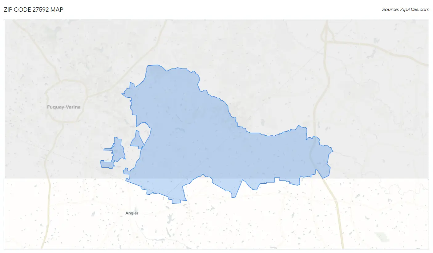 Zip Code 27592 Map