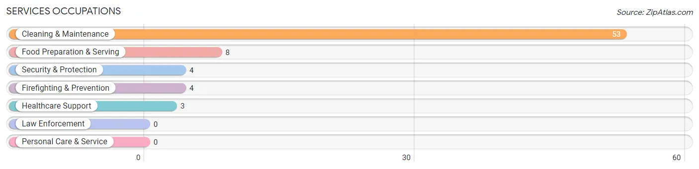 Services Occupations in Zip Code 28101