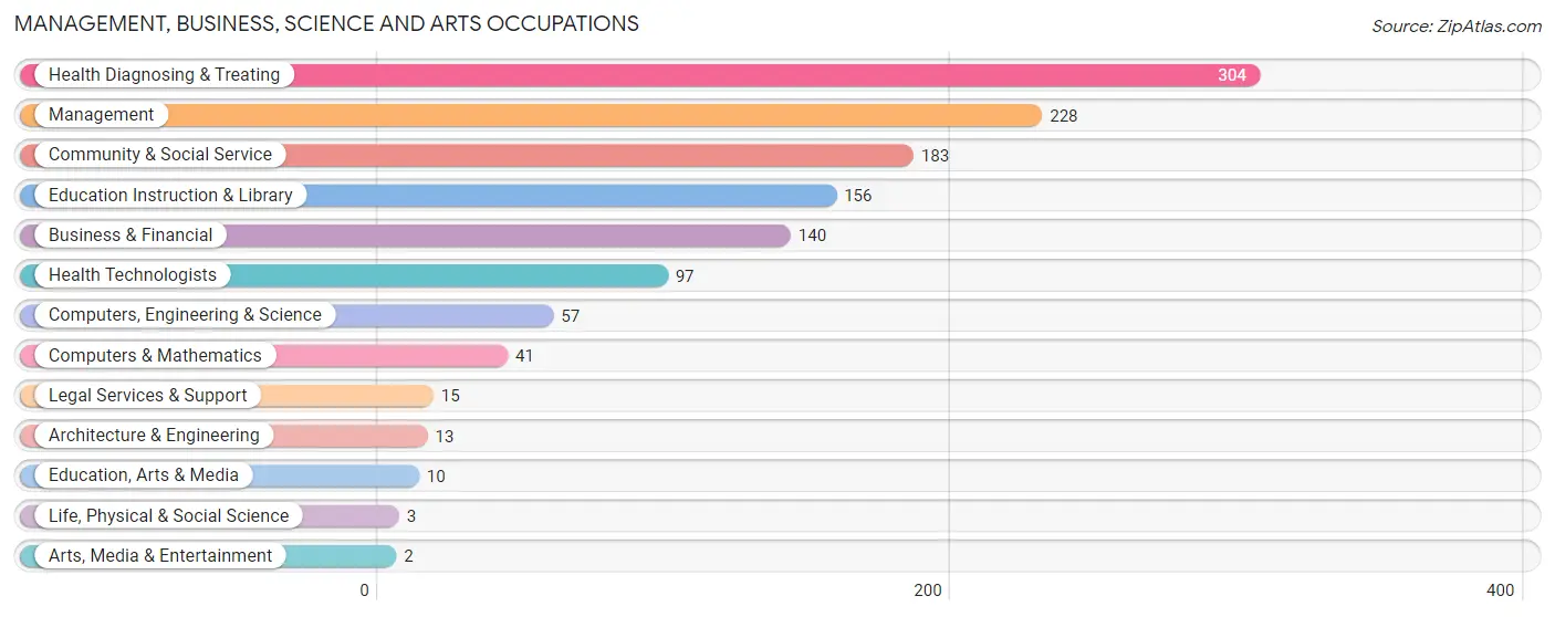 Management, Business, Science and Arts Occupations in Zip Code 28391