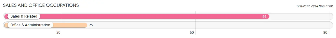 Sales and Office Occupations in Zip Code 28444