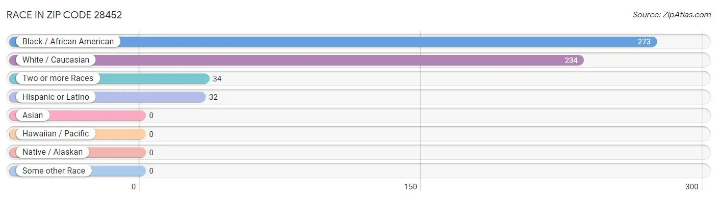 Race in Zip Code 28452