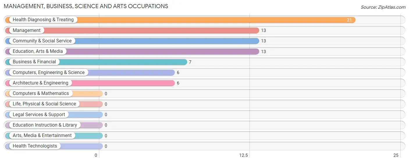 Management, Business, Science and Arts Occupations in Zip Code 28511