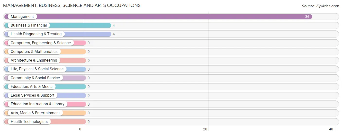 Management, Business, Science and Arts Occupations in Zip Code 28577