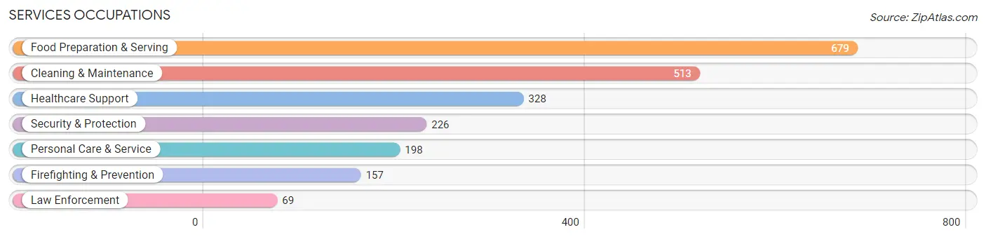 Services Occupations in Zip Code 28787