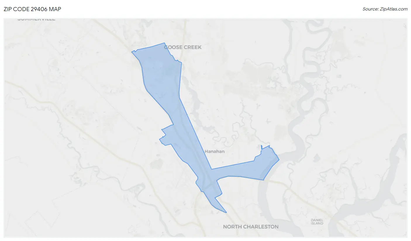 Zip Code 29406 Map