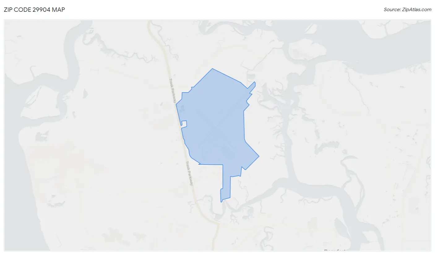 Zip Code 29904 Map