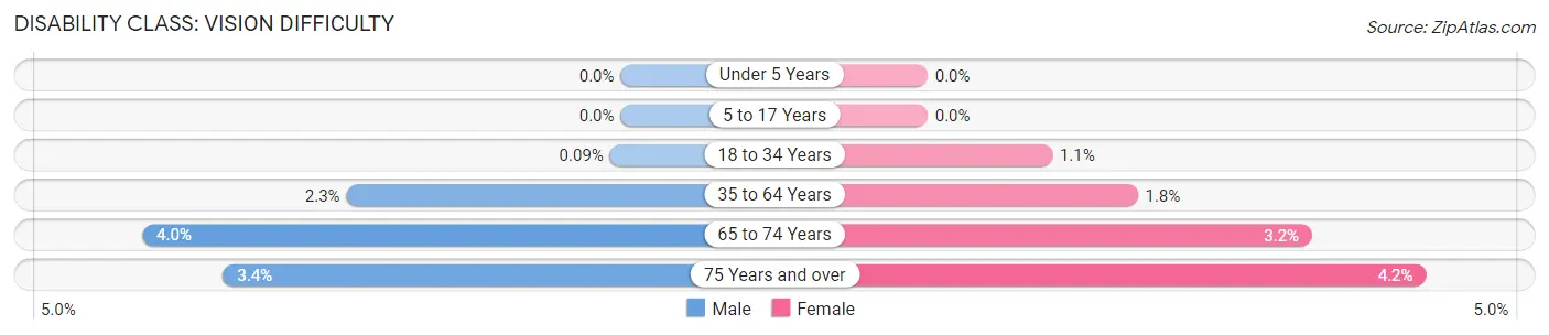 Disability in Zip Code 30084: <span>Vision Difficulty</span>