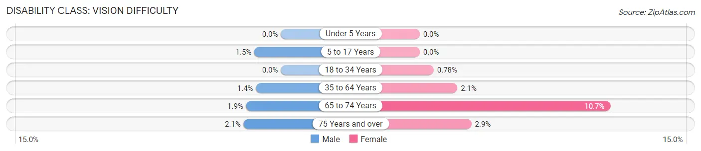 Disability in Zip Code 30341: <span>Vision Difficulty</span>