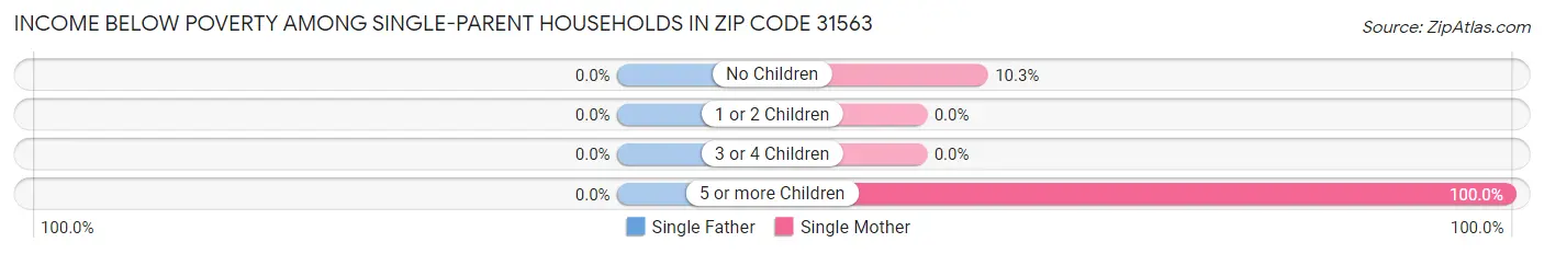 Income Below Poverty Among Single-Parent Households in Zip Code 31563
