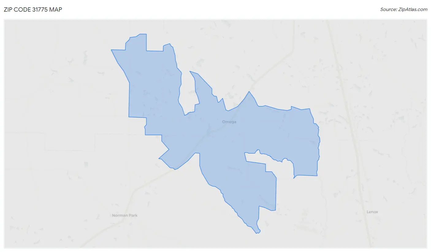 Zip Code 31775 Map