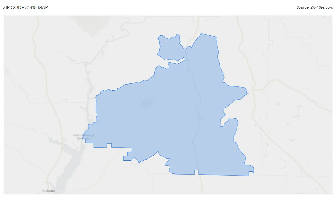 Zip Code 31815 Map