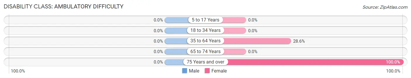 Disability in Zip Code 32013: <span>Ambulatory Difficulty</span>