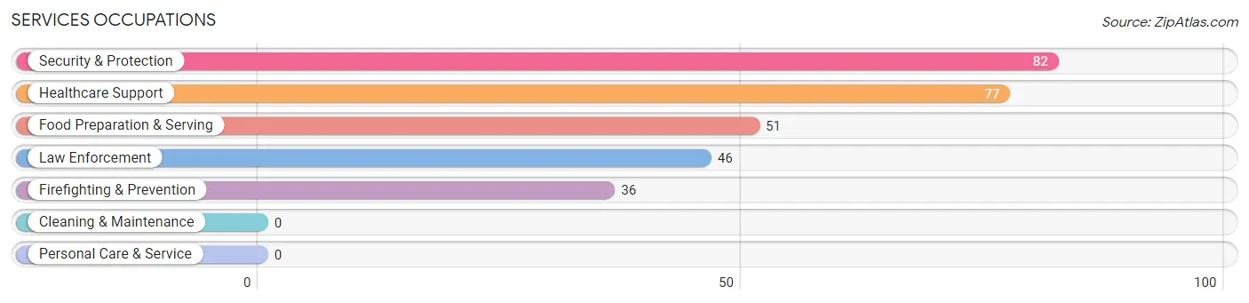 Services Occupations in Zip Code 32087