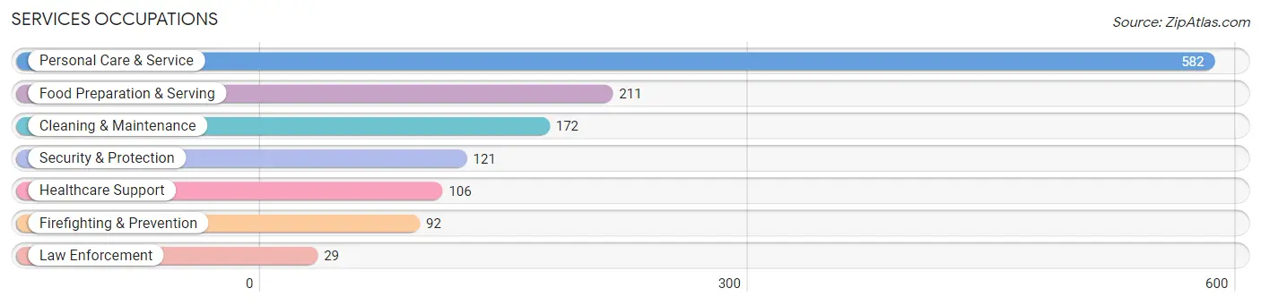 Services Occupations in Zip Code 32162