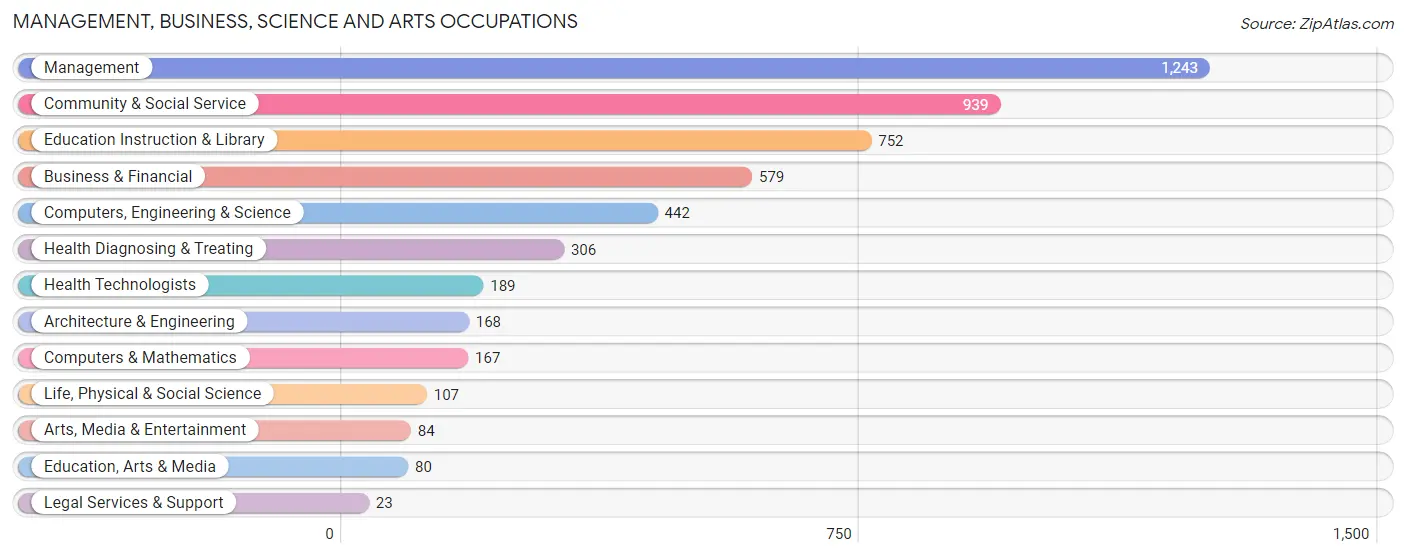 Management, Business, Science and Arts Occupations in Zip Code 32413