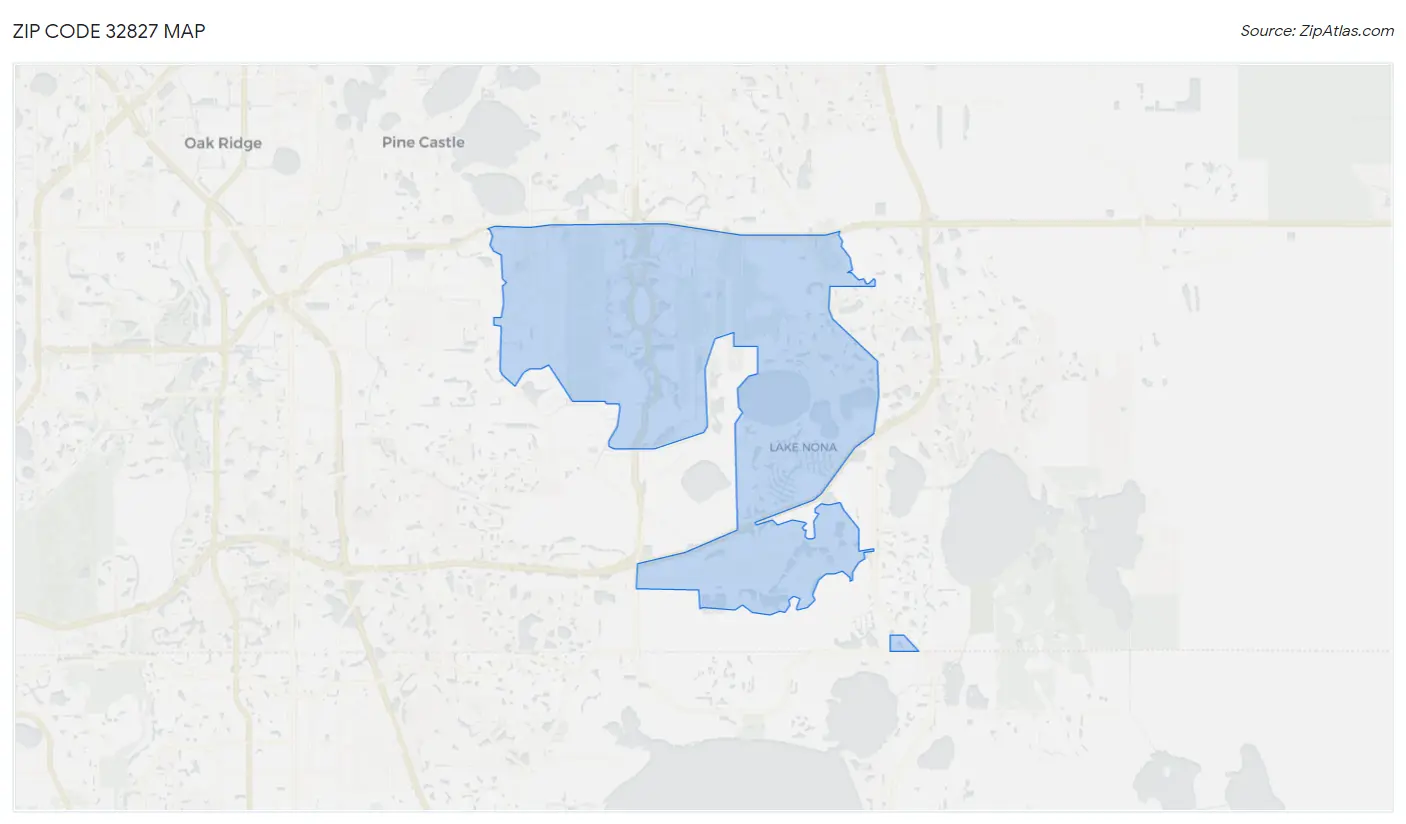 Zip Code 32827 Map