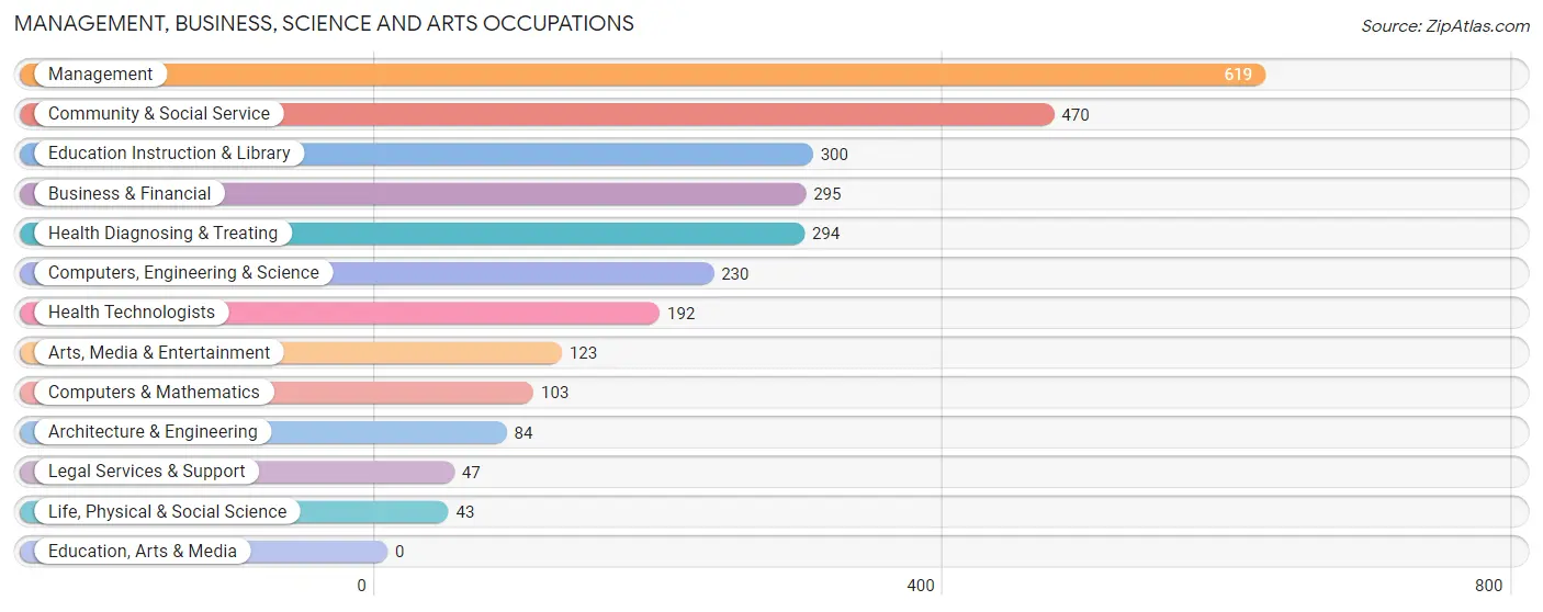 Management, Business, Science and Arts Occupations in Zip Code 33136