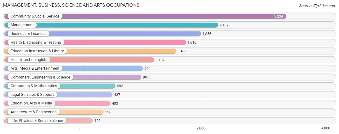 Management, Business, Science and Arts Occupations in Zip Code 33179