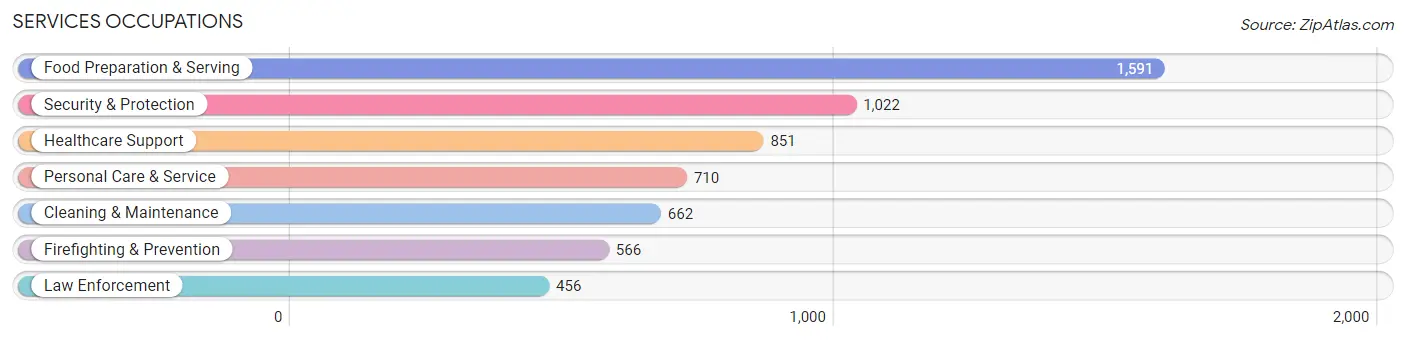 Services Occupations in Zip Code 33186