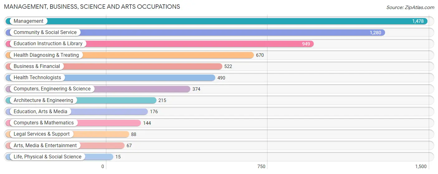 Management, Business, Science and Arts Occupations in Zip Code 33187