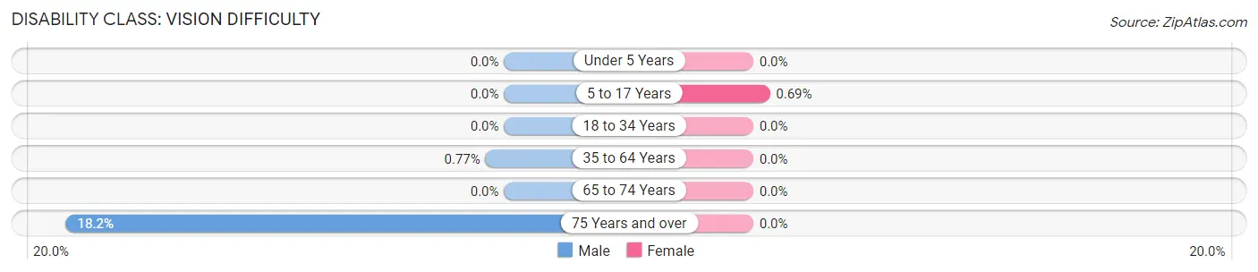 Disability in Zip Code 33194: <span>Vision Difficulty</span>