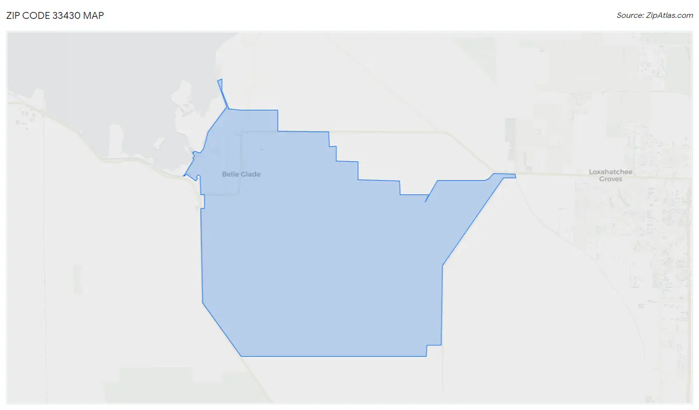 Zip Code 33430 Map