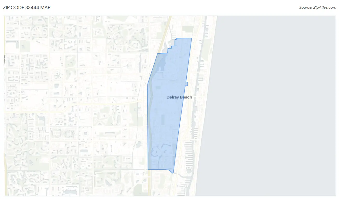 Zip Code 33444 Map