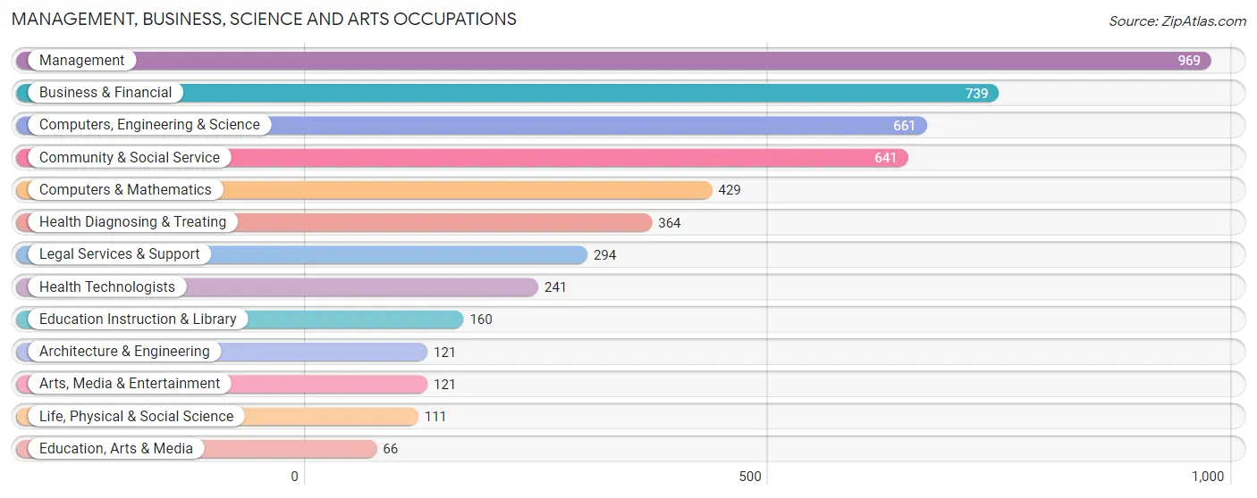 Management, Business, Science and Arts Occupations in Zip Code 33616