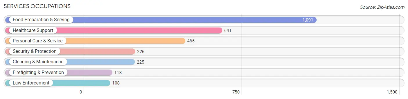 Services Occupations in Zip Code 33702