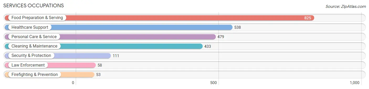 Services Occupations in Zip Code 33709