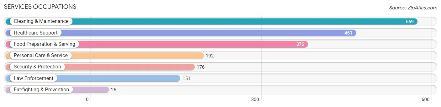 Services Occupations in Zip Code 33852