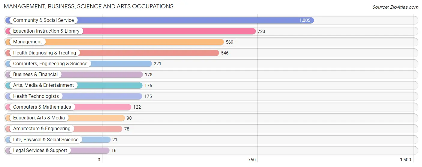 Management, Business, Science and Arts Occupations in Zip Code 33936