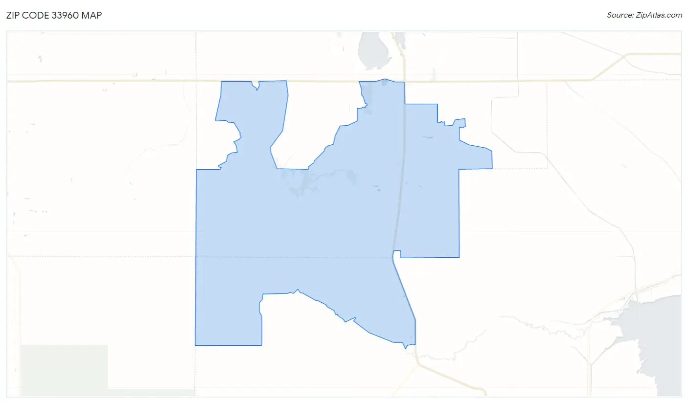 Zip Code 33960 Map