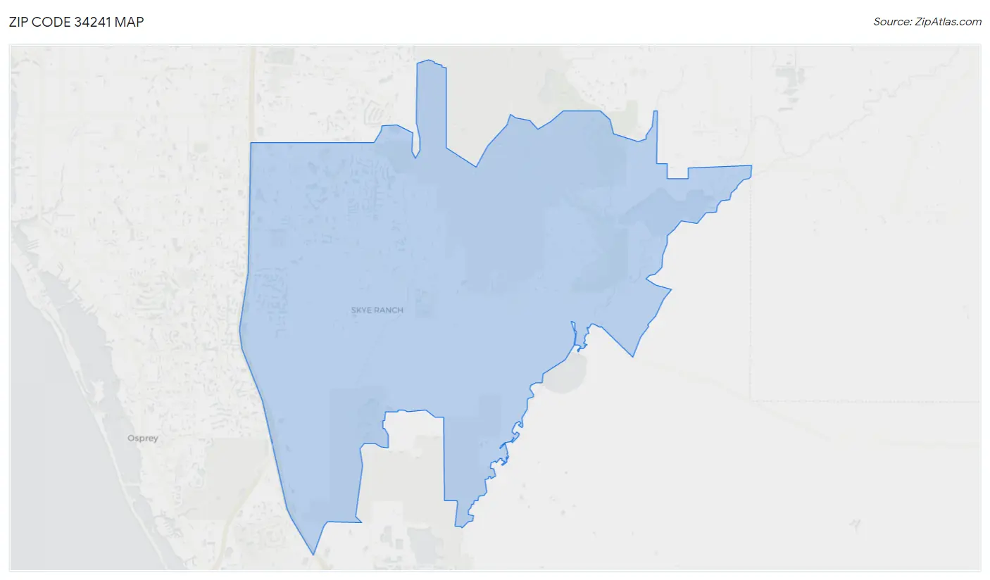 Zip Code 34241 Map