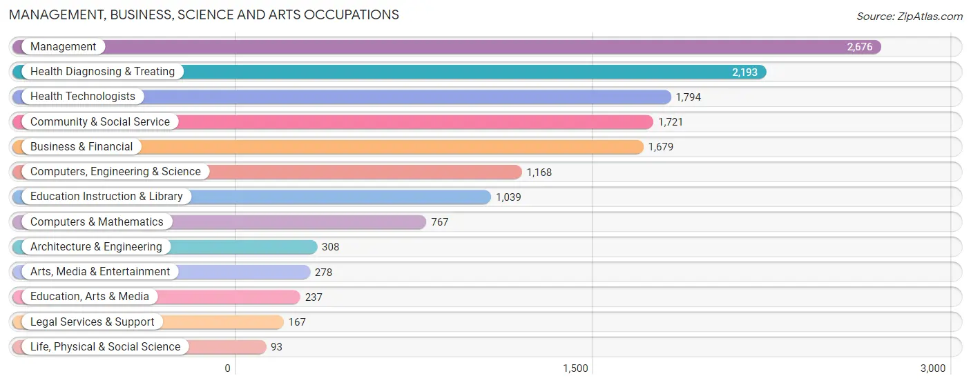 Management, Business, Science and Arts Occupations in Zip Code 34655